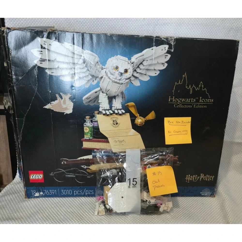 LEGO Harry Potter Hogwarts Icons 76391 Replacement Bag 15 Hedwig Owl Pieces